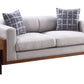 Pelton - Loveseat - Fabric & Walnut