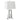 Ayelet - Tapered Shade Mirrored Table Lamp - Silver