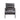 Nignu - Accent Chair - Gray Top Grain Leather & Matt Iron