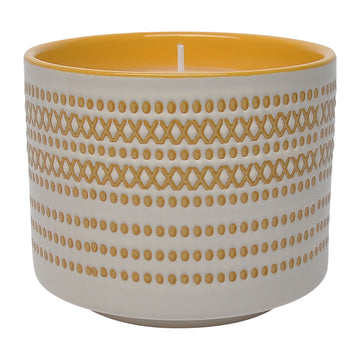 Dots Citro Candle Yellow