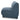 Fraser - Wedge Slipper Chair - Deep Blue