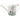 10" x 20" Watering Can - White With Purple Flower