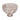 12" Glass Pedestal Bowl Opal Finish - Ivory Multi