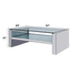 Nysa - Coffee Table - Mirrored & Faux Crystals - 19"