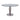 Lindsey - Contemporary Dining Table Glass Top - Gray / Clear