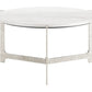 Barmas - Coffee Table - White / Silver