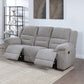 Gilson - Chenille Upholstered Reclining Sofa - Gray