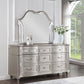 Evangeline - 9-Drawer Dresser With Mirror - Silver Oak