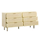 Sierra Buttermilk - 6 Drawer Dresser - Beige