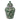14" x 9" Pears & Twigs Temple Jar - Green / Brown