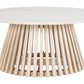 Mazara - Coffee Table - White / Natural