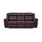 Marcel - Manual Reclining 2 Piece Sofa And Recliner Set - Dark Brown