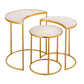 Crescent - Nesting Tables - White