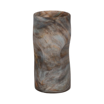 10" Dimpled Alabaster Finish Vase - Multi