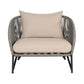 Benicia - Outdoor Patio Chair - Gray / Taupe