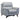 Lizette - Contemporary Chair Genuine Leather - Dark Brown / Dove Gray