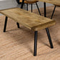 Maverick - Wood Dining Bench - Natural Mango And Black