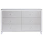 Larue - 6-Drawer Dresser - Silver