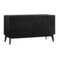 Petra - 6 Drawer Wood Dresser - Black