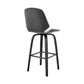 Arabela - 26" Swivel Bar Stool - Gray / Black