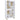 Dalton - 6-Shelf Bookcase - White And Distressed Pine