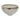 Glass Bowl With Ring Deco 10" - White