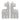 Marble 7" Giraffe Bookends (Set of 2) - White