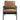 Anzan - Accent Chair - Berham Chestnut Top Grain Leather & Matt Iron