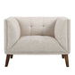 Hudson - Mid-Century Button - Tufted Chair