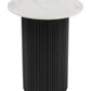 Izola - Side Table - White / Black