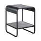 Raziela - End Table - Concrete Gray & Black Finish - 21"