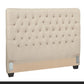 Chloe - Upholstered Full Panel Headboard - Oatmeal