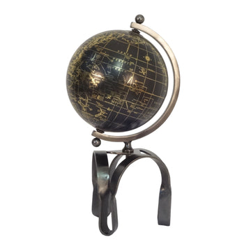 Rally Small Metal Globe 17" - Black