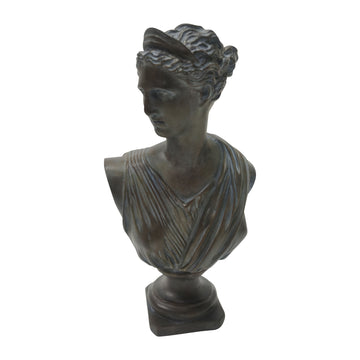 12" Grecian Bust Distressed Bronze