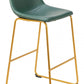 Augusta - Barstool (Set of 2) - Green / Gold