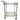 Two Tier Rolling Bar Cart 30" - Gold
