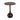 20" Marble Accent Table Ball Base - Brown