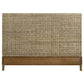 Zyla - Woven Rattan California King Panel Headboard - Kubu Gray