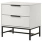 Sonora - 2-Drawer Nightstand Bedside Table - White