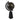 11" Exeter Wood Base Globe - Black