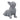 Resin Upward Facing Dog - Gray