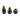 5" / 7" / 8" Oswego Ceramic Vases (Set of 3) - Green