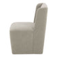 Cormac - Rolling Dining Chair Performance Fabric - Capri Sapphire