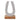 8" x 5" Marble Horseshoe On Wood Base - White / Natural