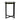 Metal / Glass Side Table 17 x 22" - Black