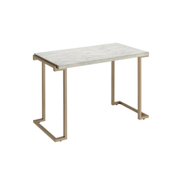 Boice II - Accent Table - Faux Marble & Champagne