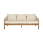 Cypress - Outdoor Patio Sofa - Blonde Eucalyptus / Ivory