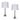 Crystal 28" Table Lamp (Set of 2) - Silver