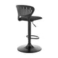 Padua - Adjustable Upholstery Swivel Stool - Black