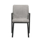 Varde - Mid-Century Upholstered Dining Chairs (Set of 2) - Black / Gray